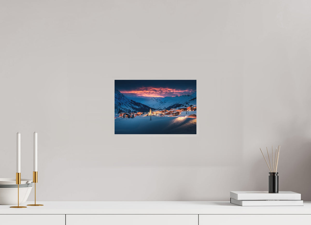 Zug Village, Arlberg, 30 x 20 cm, paper print