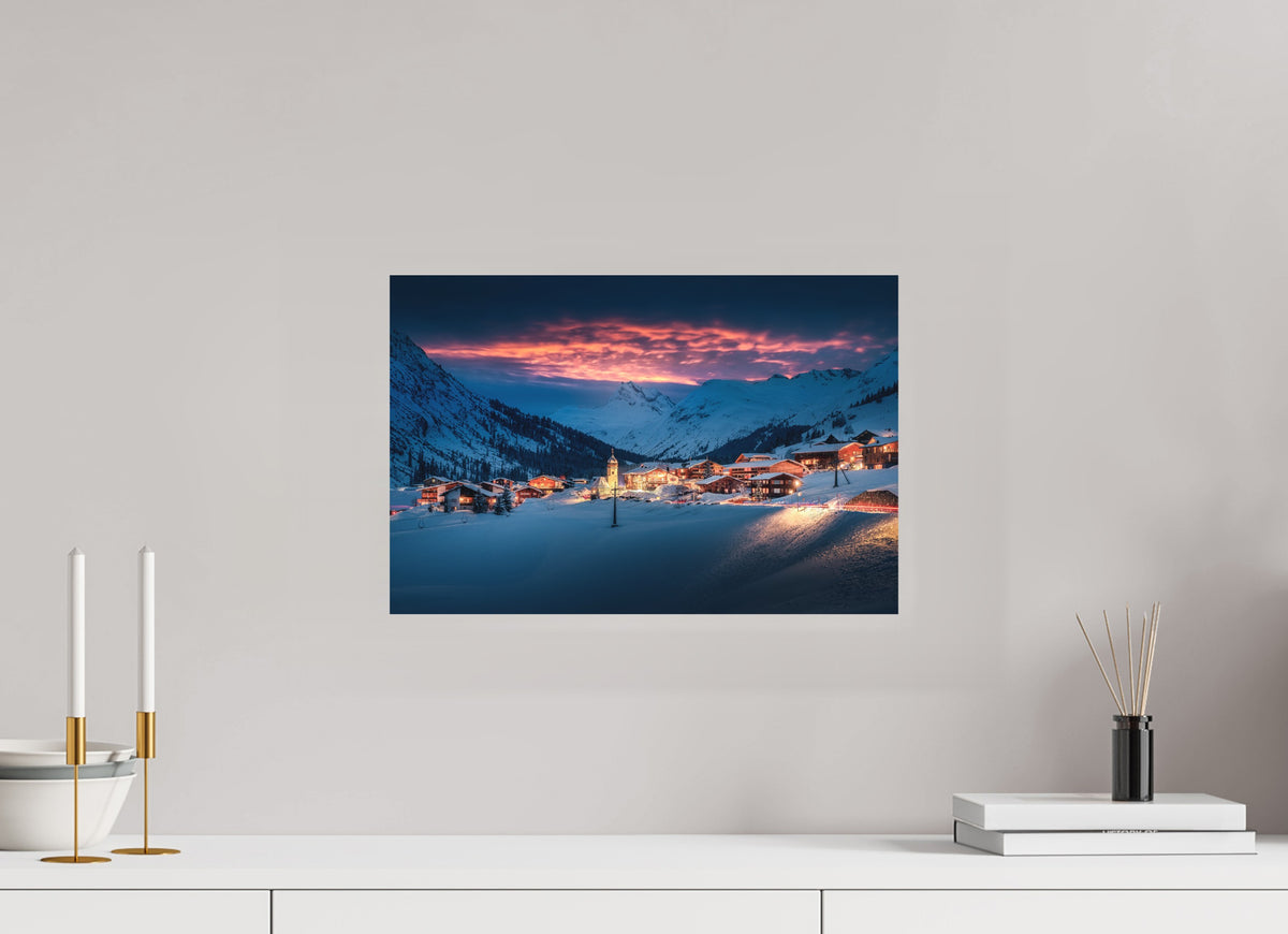 Zug Village, Arlberg, 45 x 30 cm, paper print