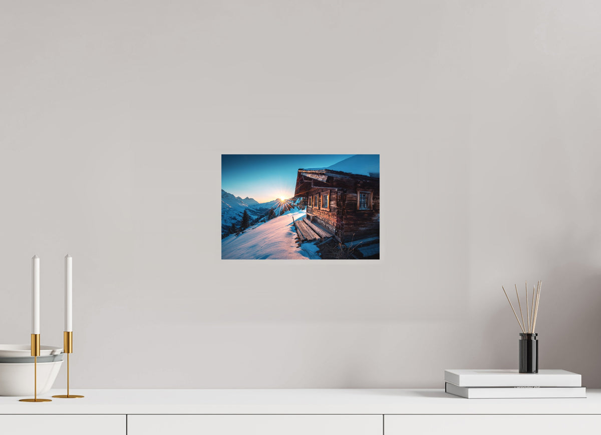 Zuger Hütte, Arlberg, 30 x 20 cm, paper print