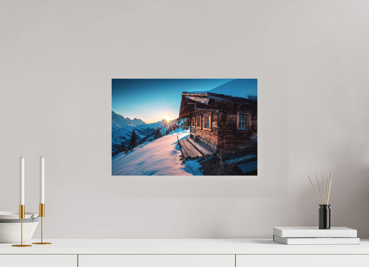 Zuger Hütte, Arlberg, 45 x 30 cm, paper print