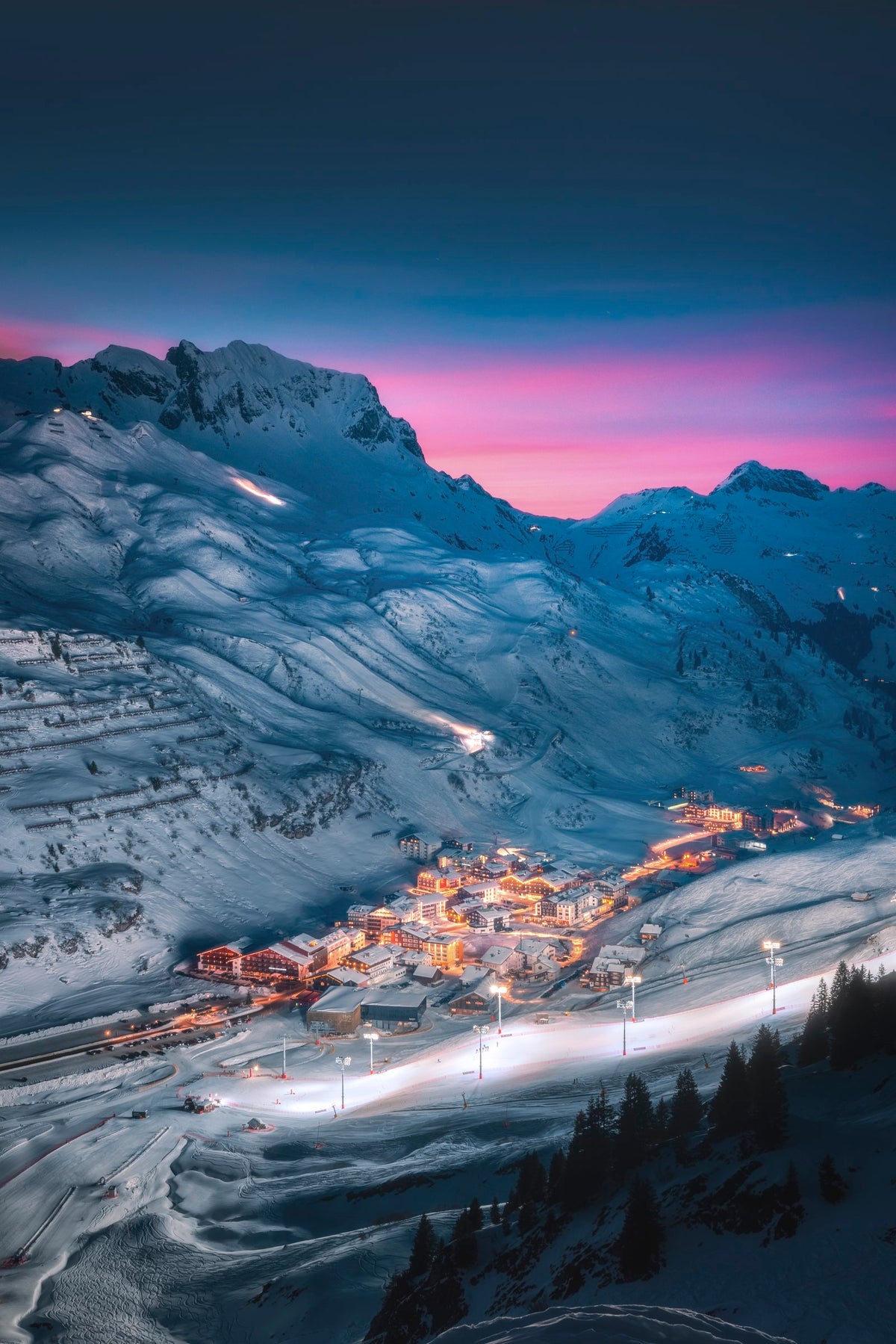 Photo Zürs at Night, Arlberg