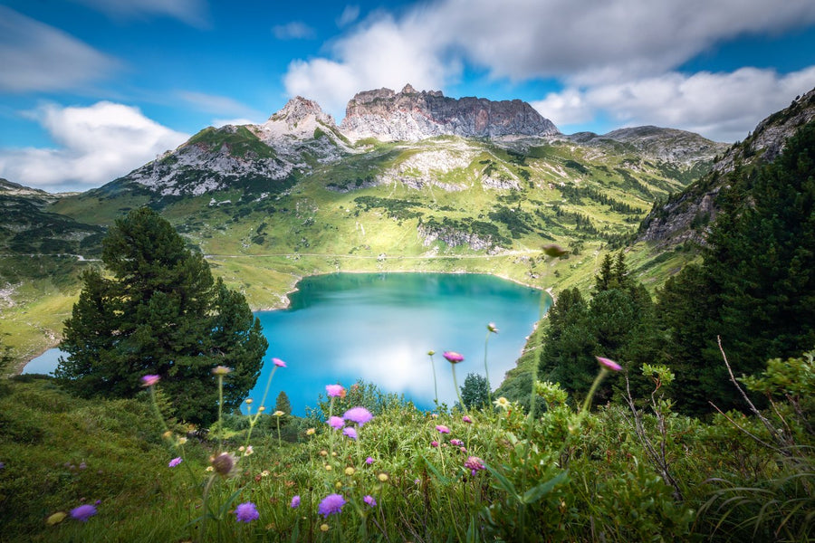 Formarinsee and the Rote Wand in summer, 2019