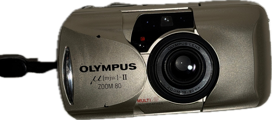 My parents' Olympus mju II film camera