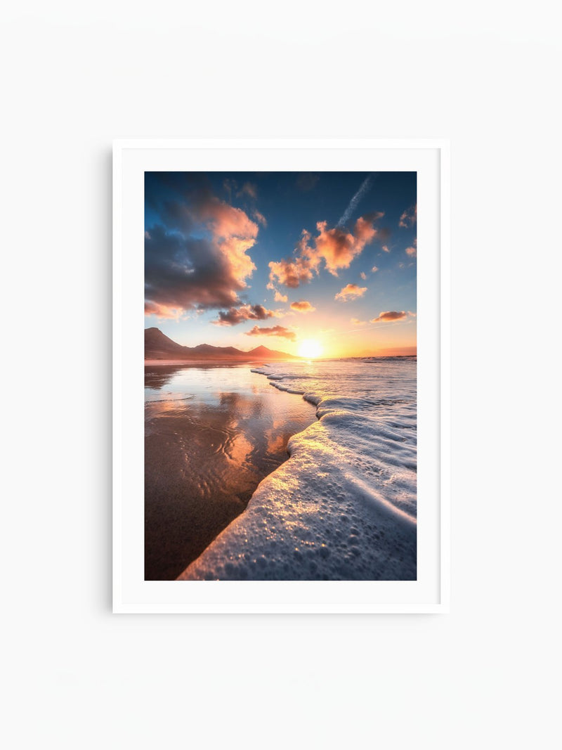 Playa de Cofete, Fuerteventura, white frame