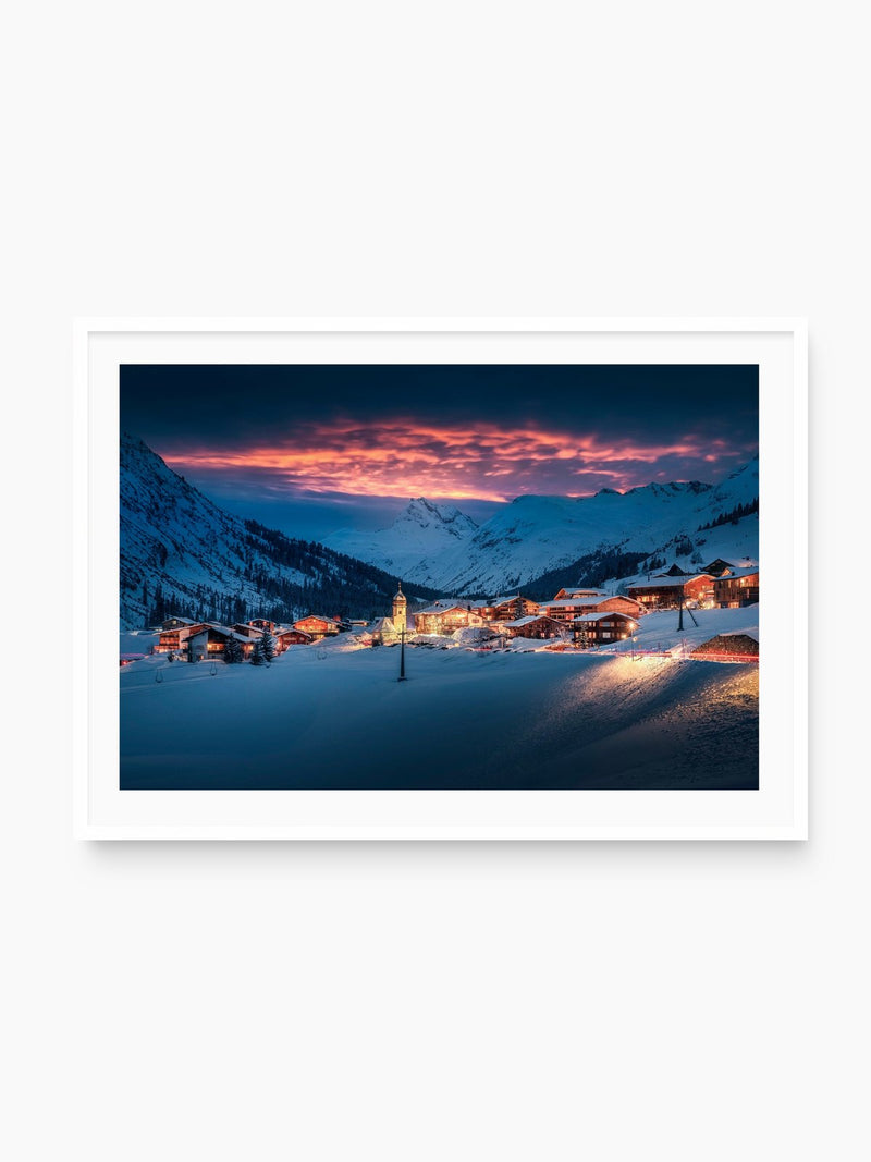 Zug Village, Arlberg, white frame